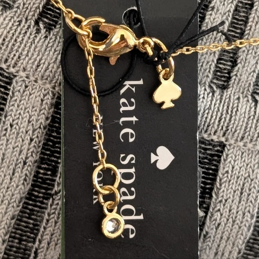 NWT Kate Spade ♠️ Queen Of The Court Tennis Racket Necklace